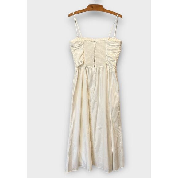 REFORMATION  Lissa Convertible Organic Stretch Cotton Midi Dress Size 10 - Picture 2 of 9